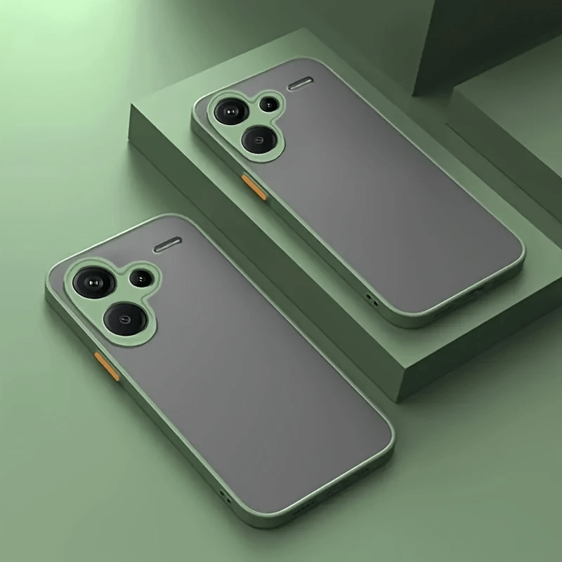Redmi Note 13 Pro Plus con Material Antigolpes - Parachoques de TPU, Cubierta Transparente de PC Duro, Bordes Elevados, Excelente Efecto de Absorción de Impactos