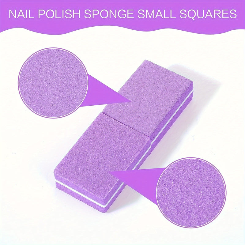 Limas de Uñas (Paquete de 20/40/80), Bloque Mini Limador para Uñas Acrílicas y Naturales, Set de Bloques de Pulido con Grano 100/180 para Manicura Profesional