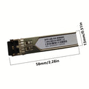 1/1 Par, 1,25 G SFP Gigabit LC Multi-Modo Doble Fibra Módulo Óptico, Distancia de Transmisión 500 m, Detección en Tiempo Real DDM, Plug-and-Play, Adecuado para Cisco y otras marcas, Adecuado para conmutadores de fibra, transceptores de fibra, routers de