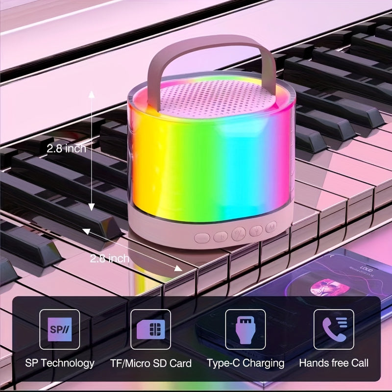 Equipo de karaoke con dos micrófonos inalámbricos y altavoces móviles LED, ideal para regalos de Navidad y Halloween, canto familiar, reuniones en casa, iluminación ambiental multicolor, obsequios festivos