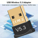 Adaptador sin varillas USB 5.3 para PC y Portátil - Dongle de Alta Velocidad con Certificación FCC, Compatible con Windows 11/10/8.1, Desciende Automáticamente a 5.1/5.0/4.2/4.1/4.0, Adaptador USB-C Plug & Play para Conexión Mejorada, Contactos Chapados