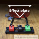 Tablero compacto para pedales de guitarra con mini loop de efectos, marco metálico portátil con cierre de gancho y bucle, mochila resistente e impermeable para accesorios de guitarra eléctrica, mini guitarra