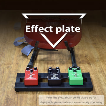 Tablero compacto para pedales de guitarra con mini loop de efectos, marco metálico portátil con cierre de gancho y bucle, mochila resistente e impermeable para accesorios de guitarra eléctrica, mini guitarra
