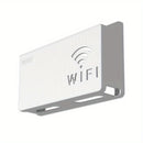 Estante para enrutador inalámbrico montado en la pared con soporte para cables y alimentación, caja de almacenamiento para sala de estar