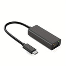 Adaptador USB-C a Ethernet, conversor USB-C a RJ45 LAN, cable de red Gigabit Cat para Mac, MacBook Pro/Air, iPad 10th, Dell XPS, Chromebook, Surface, Galaxy Tab