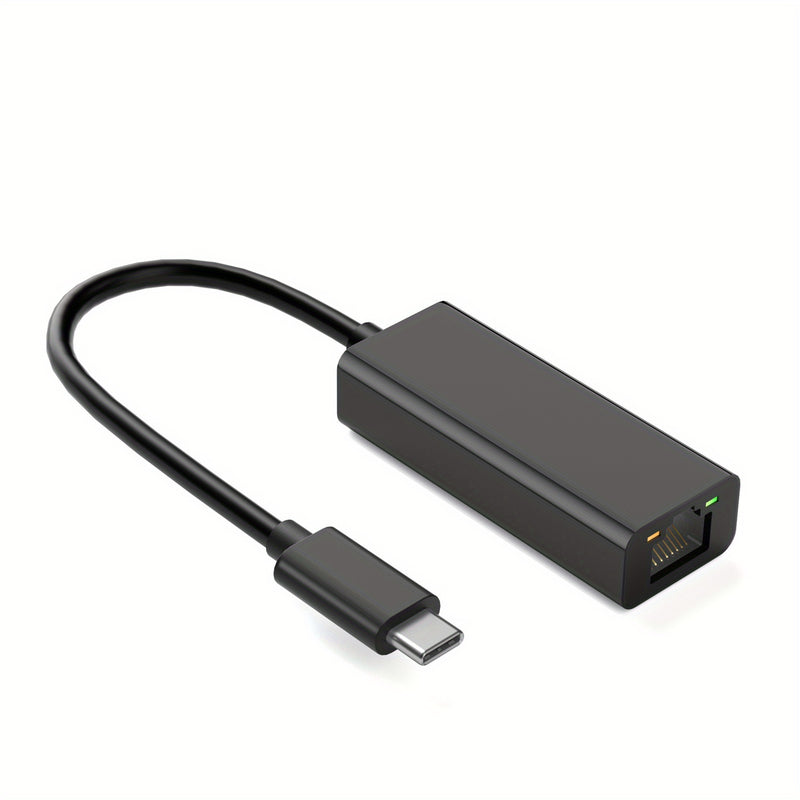 Adaptador USB-C a Ethernet, conversor USB-C a RJ45 LAN, cable de red Gigabit Cat para Mac, MacBook Pro/Air, iPad 10th, Dell XPS, Chromebook, Surface, Galaxy Tab