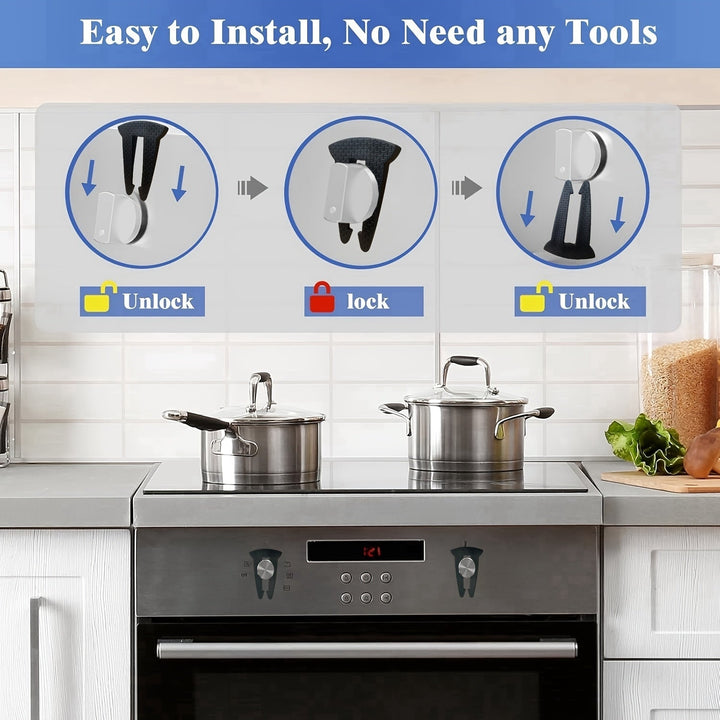 5 piezas de cerrojos para manijas de estufa, tapas de seguridad para manijas de gas para hornos, cerrojos de seguridad para estufas de cocina