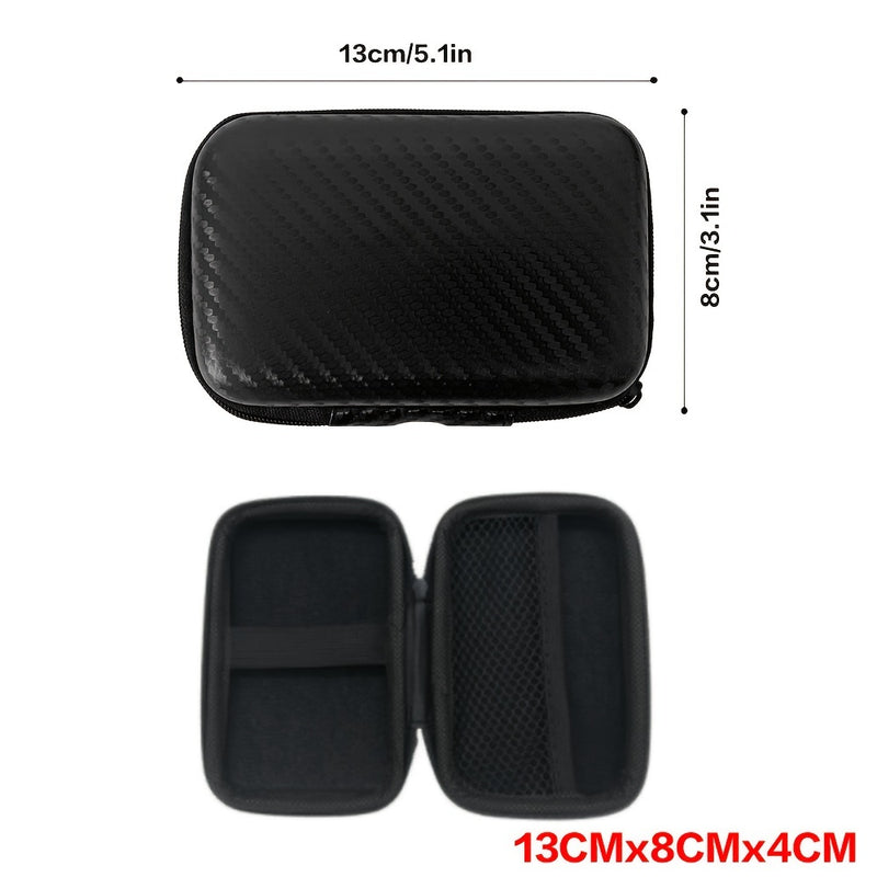 1Pc Bolsa de Almacenamiento EVA, Bolsa de Almacenamiento Portátil, Bolsa de Almacenamiento de Carcasa Dura, Bolsa para Auriculares, Bolsa para Cables, Suministros de Viaje al Aire Libre, Organización y Almacenamiento en el Hogar, Contenedores de Almacena