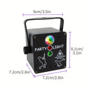 Lámpara LED RGB 3 en 1 versátil con control remoto y activación por sonido, para fiestas, bodas y celebraciones, luz estroboscópica, iluminación para escenarios, Día del Padre, Día de la Madre