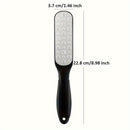 Limpiador de Pies de Acero Inoxidable 304 Premium - Removedor de Callos y Raspador de Piel Muerta de Doble Cara, Herramienta de Pedicura Profesional con Mango Ergonómico, Operación Manual para Pies Suaves