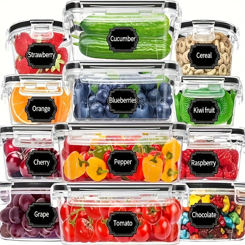 Juego de 3 Piezas de Contenedores para Refrigerador de Tres Tamaños, Recipientes Transparentes de Material Acrílico Premium Sellados, Aptos para Frutas, Verduras, Carne, Granos y Más, Cajas Multifuncionales para Conservación del Alimento en el Hogar
