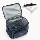 Bolsa de almuerzo aislada de gran capacidad - Caja de refrigeración portátil linda con correa de hombro, recubierta de papel aluminio grueso, ideal para la escuela, la oficina, los viajes y las meriendas al aire libre, almuerzo, regreso a la escuela.