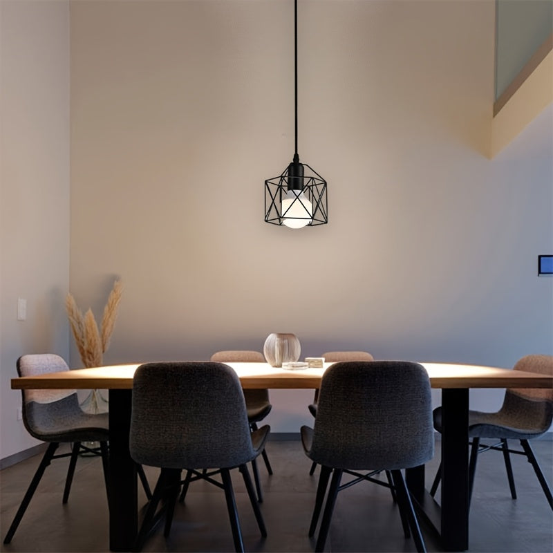 2-pack/1-pack Lámpara colgante moderna nórdica E27, barra de luz sencilla en hierro para mesa o restaurante, estilo industrial creativo (excluye bombillas), ideal para Navidad