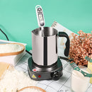 Estufa eléctrica compacta de 110V con ajustes de calor personalizables - Ideal para el hogar, la oficina, los dormitorios y la preparación de café - Duradera y fácil de limpiar, perfecta para uso en interiores, cafetera para estufa.