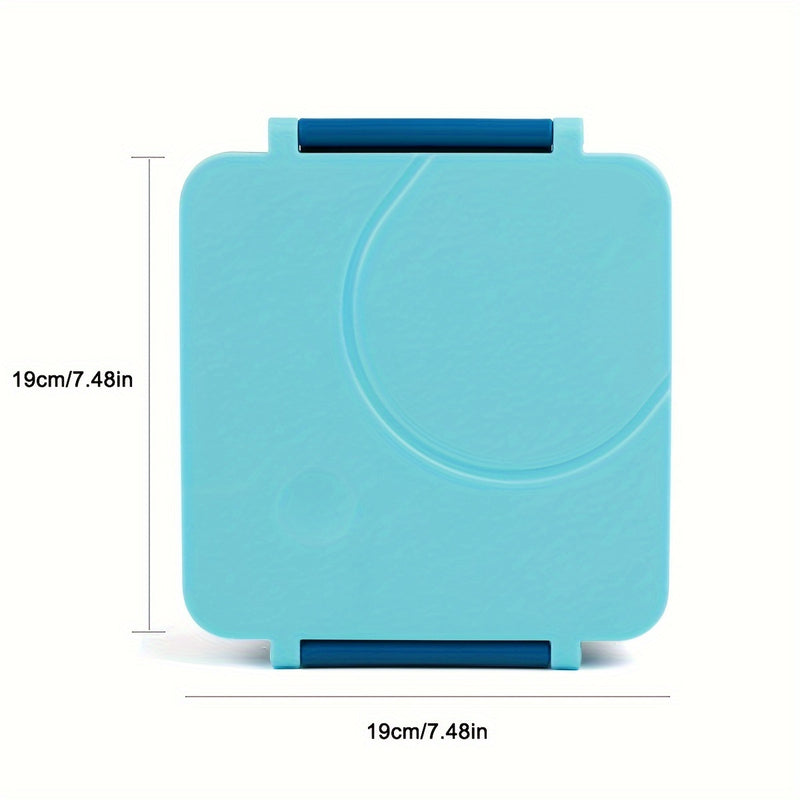 Caja Bento para Adultos con Botella de Acero Inoxidable Aislada y Prueba de Fugas - 4 Compartimentos, 2 Zonas de Temperatura (Azul, Rosa) - Adecuada para Almuerzos Escolares, Regreso a la Escuela