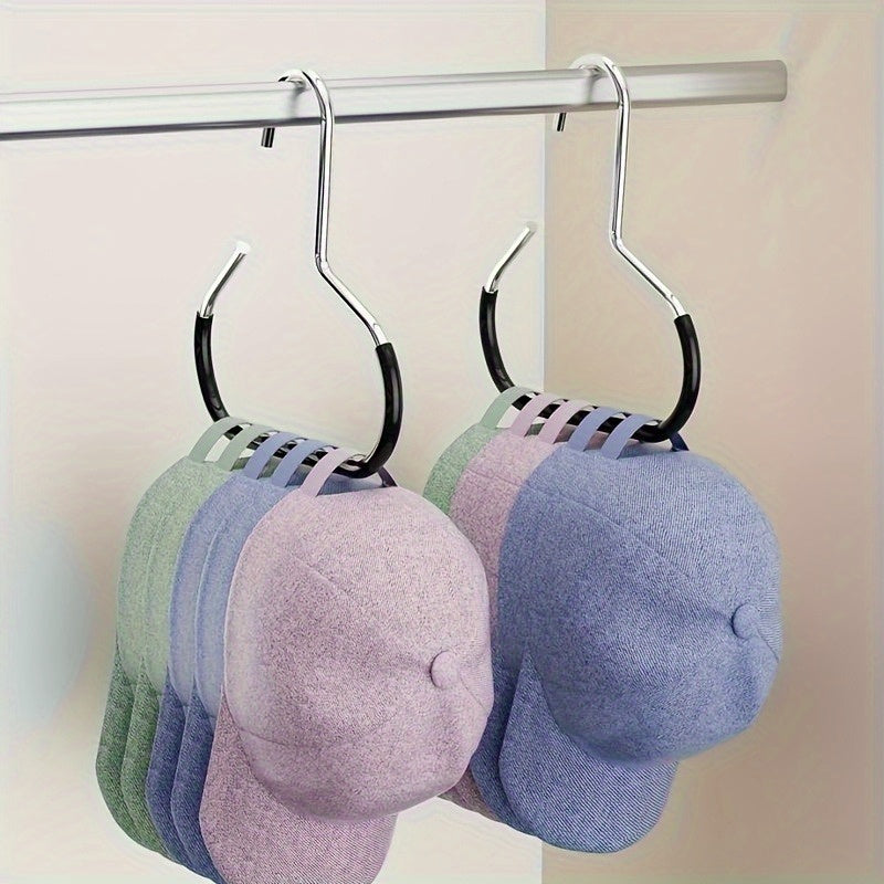 Soporte de sombrero 8 en 1, colgador de gorras de béisbol integrado en el armario del dormitorio, estante de exhibición colgante multifuncional para uso doméstico, sin rastro, sin gancho, 12 meses para almacenamiento de sombreros, mantén los sombreros li