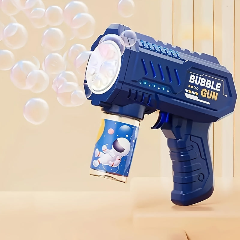 Pistola de burbujas LED - Máquina de burbujas eléctrica, ideal para fiestas al aire libre, bodas, jardines, playas y diversión en la piscina - Máquina de burbujas luminosa totalmente automática LVD, perfecta para festivales y regalos de cumpleaños. Pilas