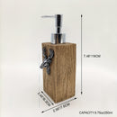 1pc Dispensador de loción de diseño de resina de ciervo, dispensador de jabón de encimera, botella de bomba líquida a prueba de fugas, dispensadores de ducha de resina recargables para baño, accesorios de baño, decoración del hogar, muebles para el hogar