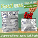 Paquete de 10 Bolsas Reutilizables de Aluminio Selladas - Herméticas y Antihumedad para Congelación, Preparación de Comidas, Gran Capacidad | Sin BPA, Material Apto para Alimentos, Lavado a Mano, Diseño Cuadrado, Ideales para Snacks, Verduras, Carne, Con