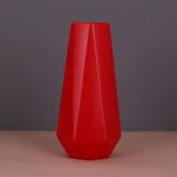 1 unidad Jarrón geométrico contemporáneo de flores, plástico resistente a los golpes, decoración de estilo europeo, ornamento multiusos seco y húmedo, accesorio de decoración para el hogar - Colores surtidos