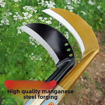 Podadora de Jardín de Acero Aleado Resistente con Mango Ergonómico de Madera y Cuchillas Dobles Afiladas - Tijeras Manuales Anticorrosivas para Recortar Arbustos, Cortar Árboles y Mantenimiento del Césped