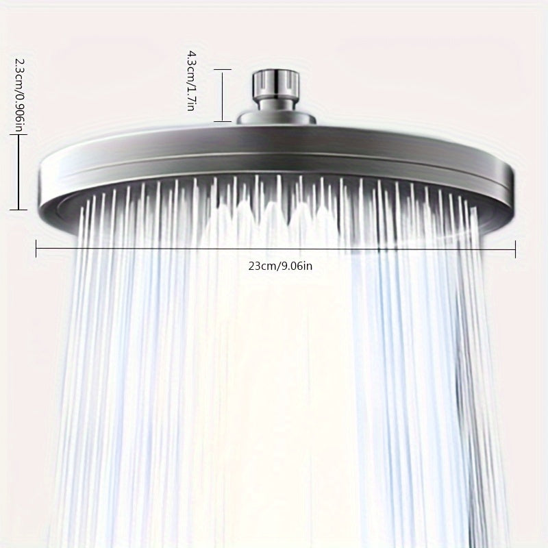 1 pieza, cabezal de ducha a alta presión, cabezal de ducha con rociado superior, 6 velocidades, multifuncional, cabezal grande, cabezal único presurizado, cabezal de ducha tipo lluvia, cabezal esponjoso para bañera, accesorios para baño
