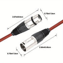 Cable de Audio XLR Premium I-Zclive - Macho a Hembra, Aleación de Zinc, Cable de Micrófono y Altavoz Balanceado de 3 Pines para Equipo de Grabación, Preamplificadores y Estaciones de Radio
