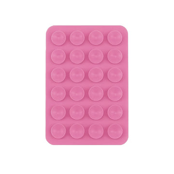 1pc Soporte para Teléfono con Ventosa de Silicona - Adhesivo Doble Cara con Mayor Succión, Parachoques Rosa Vibrante para Selfies/Vídeos Manos Libres, Compatible con Todos los Smartphones, Regalo Ideal, Agarre Divertido, Accesorio para Grabación de Vídeo
