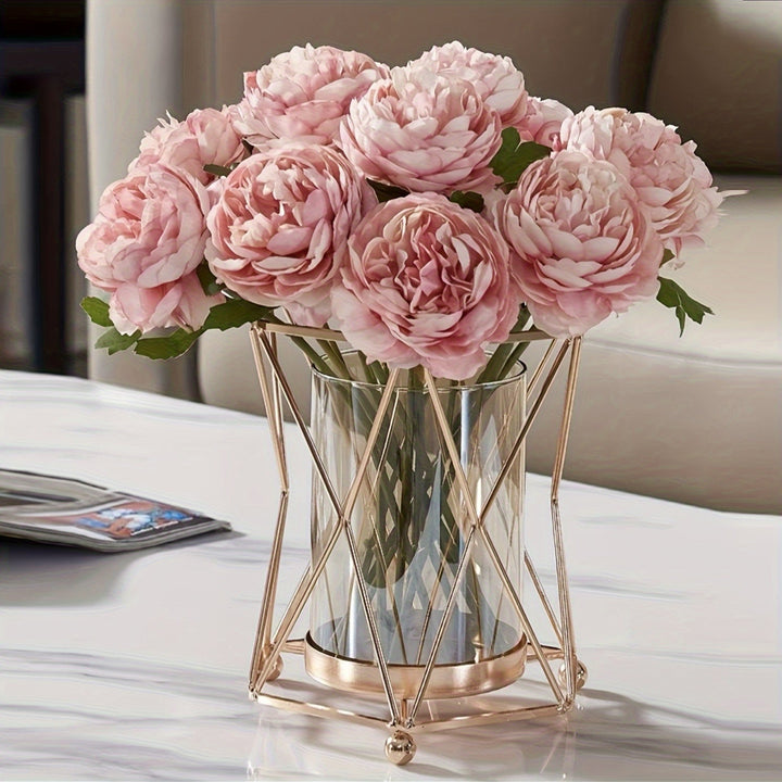 Jarrón de lujo minimalista estilo nórdico para flores frescas, ideal para cultivo en agua y decoración con flores artificiales, perfecto para realzar la decoración de salas y mesas de comedor en uso diario