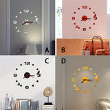 Reloj de Pared 3D Moderno - Silencioso, a Pilas, Sin Necesidad de Taladrar - Perfecto para la Sala de Estar y Decoración del Hogar