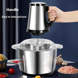 Molino de carne y licuadora multifunción para el hogar, adecuado para mezclar carne picada y verduras, ideal para uso doméstico y comercial, diseño conveniente.