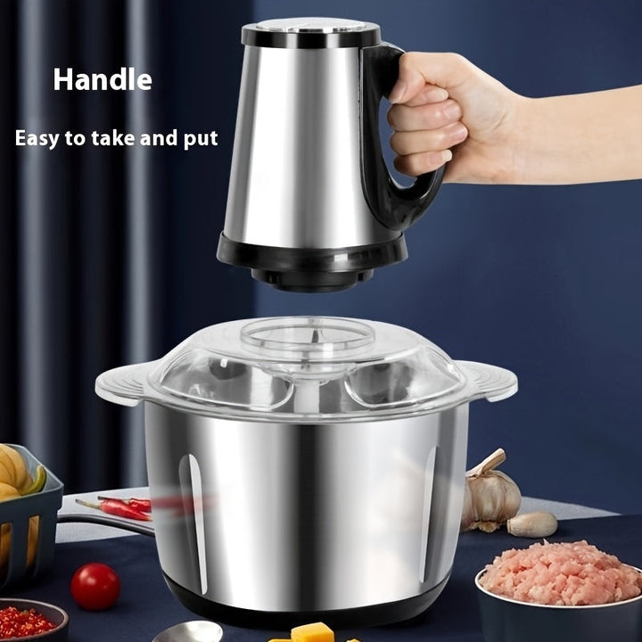 Molino de carne y licuadora multifunción para el hogar, adecuado para mezclar carne picada y verduras, ideal para uso doméstico y comercial, diseño conveniente.