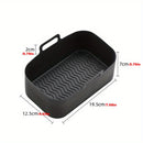 1pieza Forro de horno de aire de silicona antiadherente - Reutilizable, bandeja de hornear resistente a altas temperaturas para cocción de grado alimenticio, accesorios de cocina para regalos de Halloween y Navidad