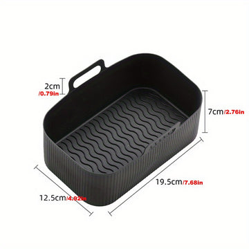 1pieza Forro de horno de aire de silicona antiadherente - Reutilizable, bandeja de hornear resistente a altas temperaturas para cocción de grado alimenticio, accesorios de cocina para regalos de Halloween y Navidad