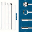 5/10/15/20/40, Palillos para cócteles, Palillos de acero inoxidable para martinis, Brochetas de metal reutilizables para aceitunas aperitivos Bloody Mary Brandied, Palillos de metal para aceitunas aperitivos frutas