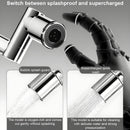 Accesorios para baño, dispensador de jabón facial y para manos con 2 modos (modo burbujas, modo potente) y grifo giratorio de 1440°