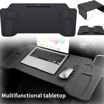 Escritorio Pequeño Multifuncional para Coche, Mesa de Computadora de Oficina de Viaje, Mesa Plegable para Comedor, Escritorio Portátil con Almacenamiento
