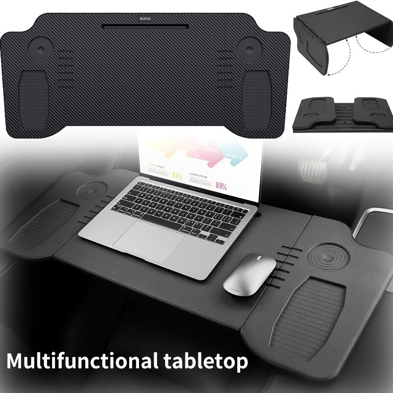 Escritorio Pequeño Multifuncional para Coche, Mesa de Computadora de Oficina de Viaje, Mesa Plegable para Comedor, Escritorio Portátil con Almacenamiento