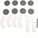 1 pieza de plato giratorio Lazy Susan de plástico blanco artístico - Bandeja giratoria Lazy Spinner expandible y movible para cocina y comedor, no necesita energía, se adapta a mesas rectangulares, plato decorativo para servir