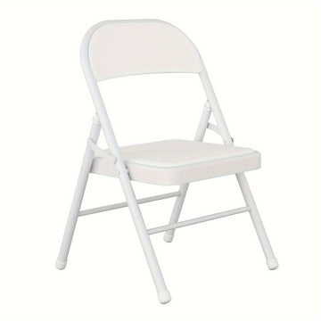 Silla Plegable Versátil con Respaldo de Cojín Suave - Portátil, Estructura de Metal para Hogar, Oficina y Uso Exterior - Ideal para Comedor, Conferencias y Bodas