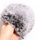 Funda para Micrófono Xuanfengxia Snow Monster Blue Yeti Pro - Lana de Peluche, Esponja a Prueba de Viento y Rocío, Diseño de Bola de Pelo Gris Suave para Reducción de Ruido y Protección contra Rocío, Equipo de Estudio | Funda de Micrófono de Peluche | Fu