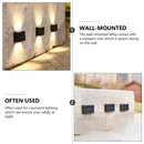 Paquete de 4 Luces Solares LED con Opciones Cálidas/Frías para Acampar al Aire Libre, Patio, Calle, Paisaje, Jardín, Decoraciones de Boda, Resistentes al Salpicadero IP44