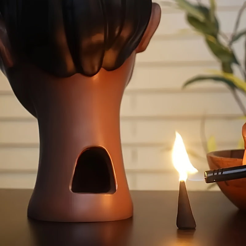 Juego de 3 Quemadores de Incienso Elegantes con Diseño de Silueta Femenina - Difusor Multifuncional, Decoración Ideal para Hogar y Oficina, Regalo Único para Uso Interior o Exterior