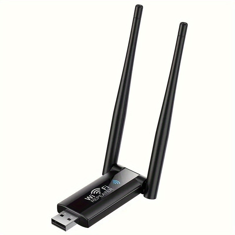 [WiFi de Largo Alcance 300Mbps] Extensor de WiFi de Largo Alcance de 300Mbps - 1ud Adaptador de Red USB 2.4G - Configuración Fácil, No Requiere Batería, Voltaje de Operación ≤36V