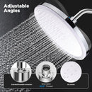 1pc Cabezal de Ducha de Alta Presión con Diseño Circular de Lluvia - Montaje Colgante en Plástico Duradero para una Experiencia Relajante, Accesorios de Baño