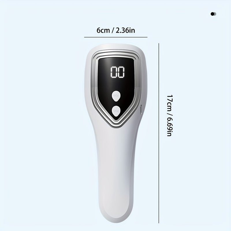 Linterna Portátil para Uñas con Temporizador LCD - Modo Doble 60s/90s, Secador de Gel LED con Carga Rápida USB, Compatible con Todos los Esmaltes y Diseños de Arte en Uñas, Estilo Compacto, Construcción Duradera, Plástico de Alta Calidad, Ideal para Mani