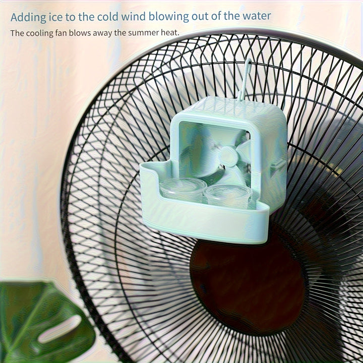 Ventilador portátil de clip, 1 unidad - Sin necesidad de taladro, diseño duradero de plástico con tecnología de aire frío para enfriamiento instantáneo, solución compacta y manos libres para el hogar, oficina o uso al aire libre, esencial para el verano,