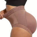 Bragas moldeadoras de cintura alta para mujer, con efecto levanta glúteos y reductor de abdomen, mezcla de 48% elastano/52% nailon, ropa interior sin costuras para estómago plano y adelgazamiento de muslos, solo lavado a mano