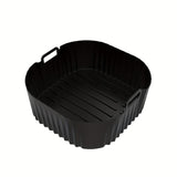 1/2 piezas Bandeja de Silicona Negra para Freidora de Aire, Compatible con el Modelo Philips NA229 con Superficie Antiadherente, Fácil de Limpiar en Freidoras de Aire, Hornos y Microondas