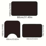 Juego de 3 Alfombrillas para Baño de Barro de Algas, Antideslizantes y Absorbentes de Poliéster para Suelo en Baños, Cocinas, Lavanderías, Uso Interior